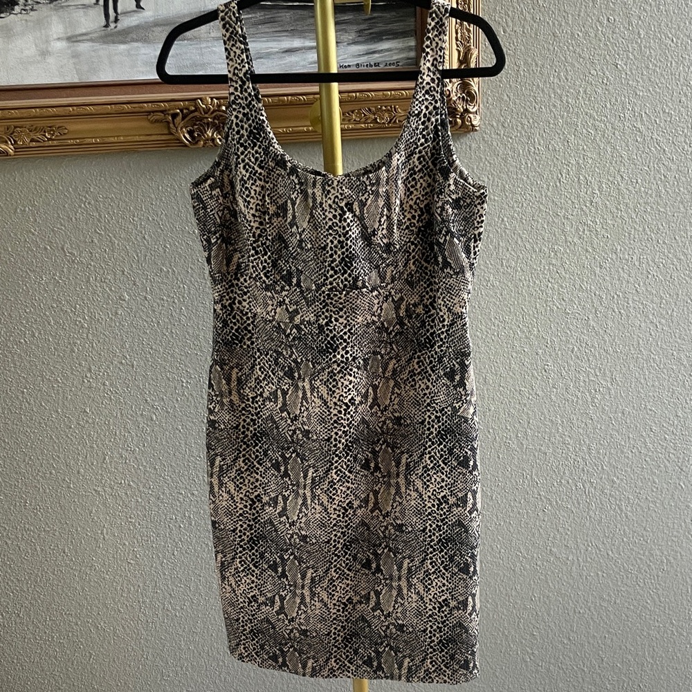 Michael Kors Snake Print Mini Dress
